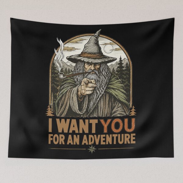 Item preview, Lord of the ring. Gandaft "I want you for an adventure" designed and sold by LiuTiuuu.