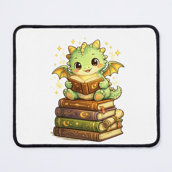 Item preview, Cute Baby Dragon Reading Books designed and sold by Bloomelle Studio.
