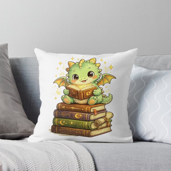Item preview, Cute Baby Dragon Reading Books designed and sold by Bloomelle Studio.
