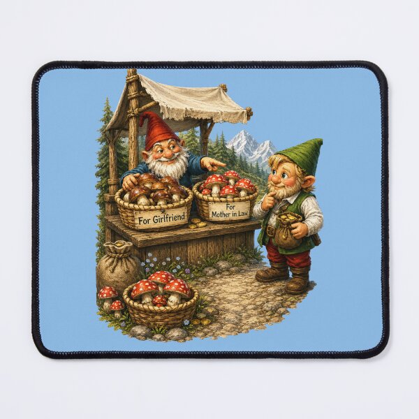 Item preview, Funny Gnome Mushroom Seller – For Your Girlfriend & For Your Mother-in-Law | Forest Humor designed and sold by Alpine-Ink.
