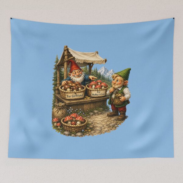 Item preview, Funny Gnome Mushroom Seller – For Your Girlfriend & For Your Mother-in-Law | Forest Humor designed and sold by Alpine-Ink.