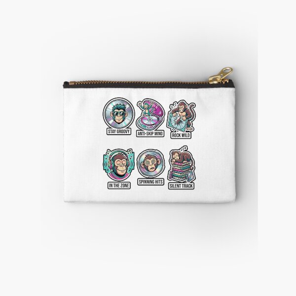 Item preview, Vintage Monkey Compact Disc Sticker Pack - Retro 90s Audio Pop Puns designed and sold by SimpleP.