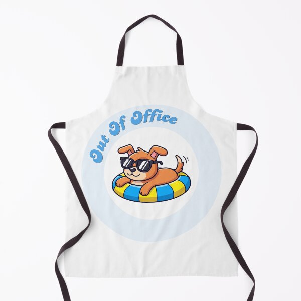 Item preview, Out of office sticker, dog relaxing out of office, summer out of office designed and sold by Retr0Skye.