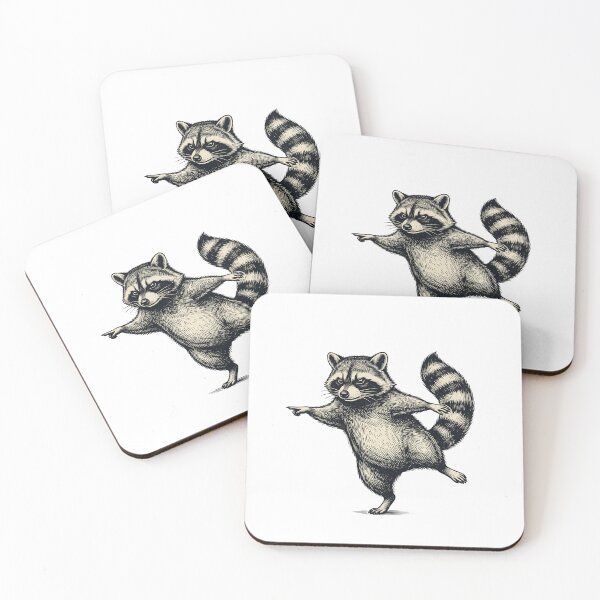 Item preview, Pointing Raccoon designed and sold by Roy & Tiffany.