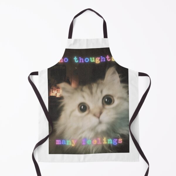 Item preview, Funny cat "no thoughts many feelings" designed and sold by Happy little designs.