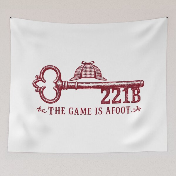 Item preview, Sherlock Holmes – The Game Is Afoot Key to 221B designed and sold by Fenay Designs.