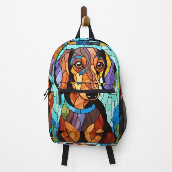 Item preview, Dachshund Stained Glass Style Dog Design designed and sold by pinkal.