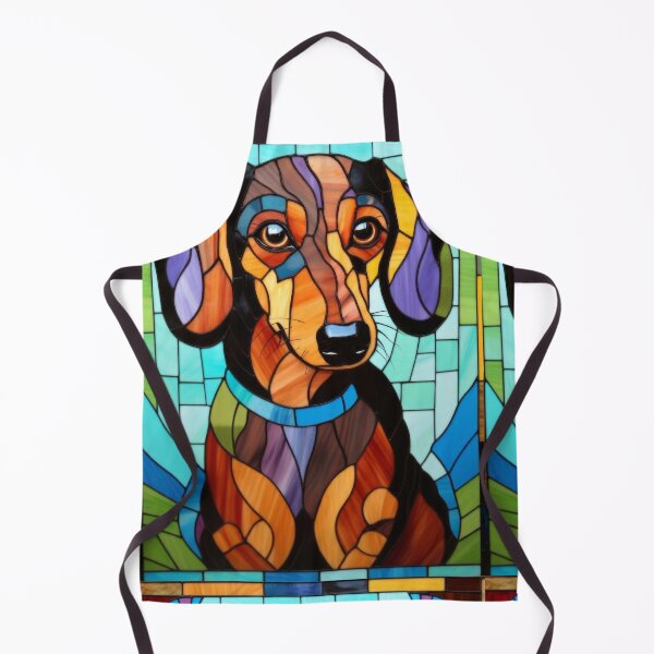 Item preview, Dachshund Stained Glass Style Dog Design designed and sold by pinkal.