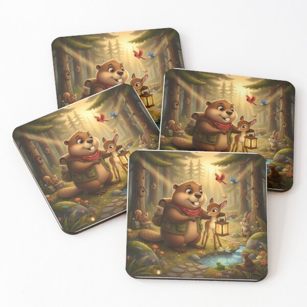 Item preview, Happy Beaver Adventures – Helping a Lost Fawn designed and sold by Clothes With Smiling Animals Walt Gral.