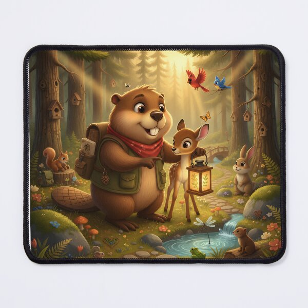 Item preview, Happy Beaver Adventures – Helping a Lost Fawn designed and sold by Clothes With Smiling Animals Walt Gral.