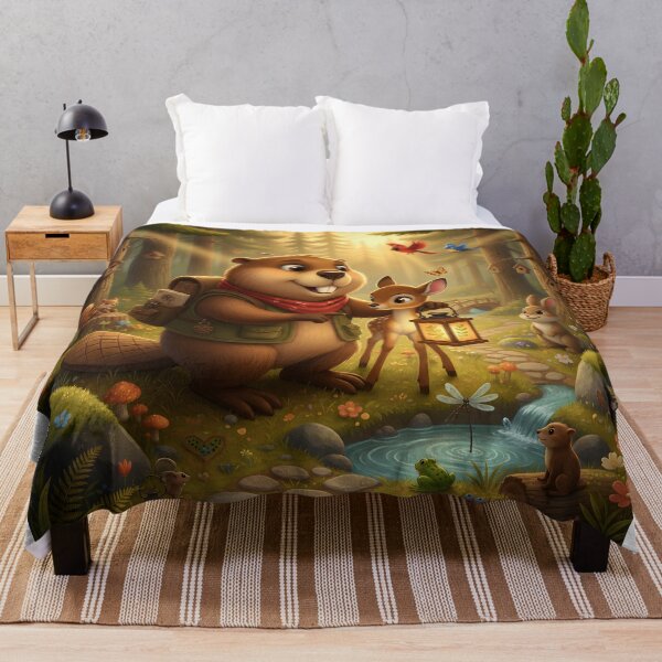 Item preview, Happy Beaver Adventures – Helping a Lost Fawn designed and sold by Clothes With Smiling Animals Walt Gral.