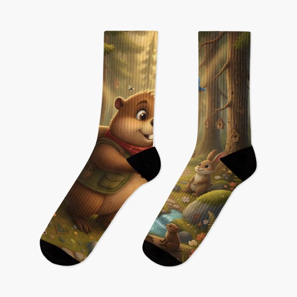 Item preview, Happy Beaver Adventures – Helping a Lost Fawn designed and sold by Clothes With Smiling Animals Walt Gral.