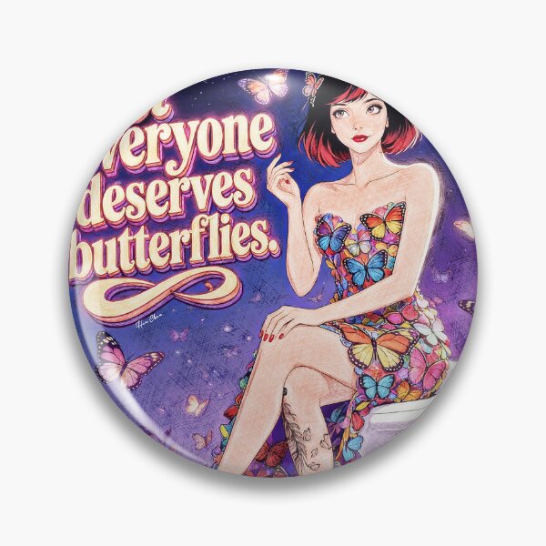 Item preview, Not Everyone Deserves Butterflies - Retro Pop Art Butterfly Dress Girl designed and sold by Hen-C-Art.
