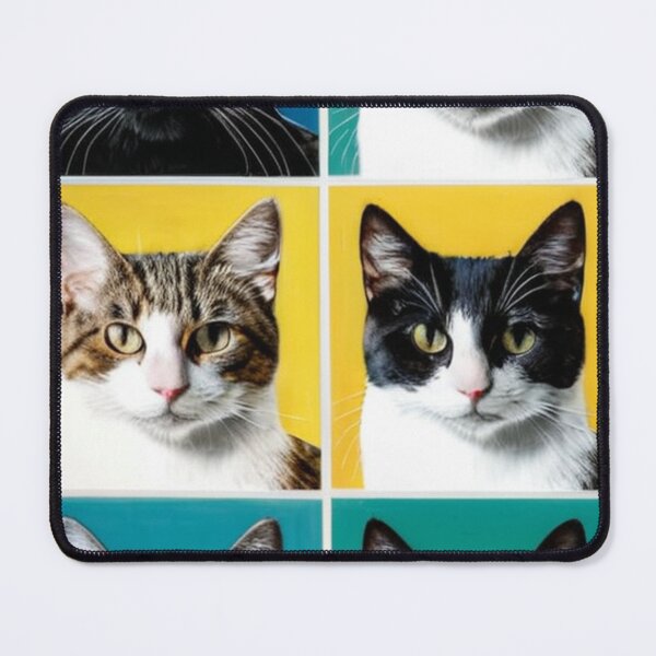 Item preview, Art - Pop Art Cat Portraits, Colorful 1960s Style designed and sold by World-Pets.