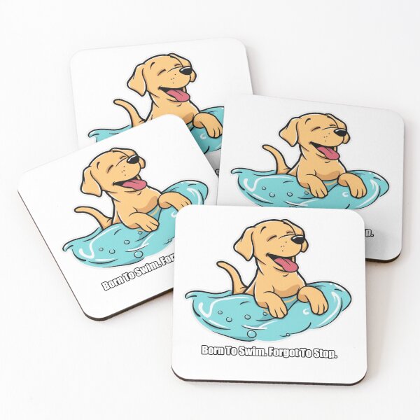 Item preview, Labrador - Born To Swim Forgot To Stop - Funny Lab Gift designed and sold by pawdrops.