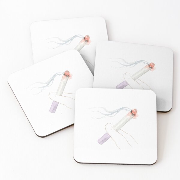 Item preview, Minimalist Watercolor Cigarette - Lavender Between Fingers designed and sold by MuffinMeng ⭐⭐⭐⭐⭐.
