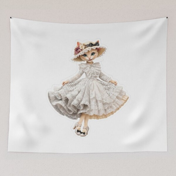 Item preview, Elegant Polka Dot Cat designed and sold by Snurly.