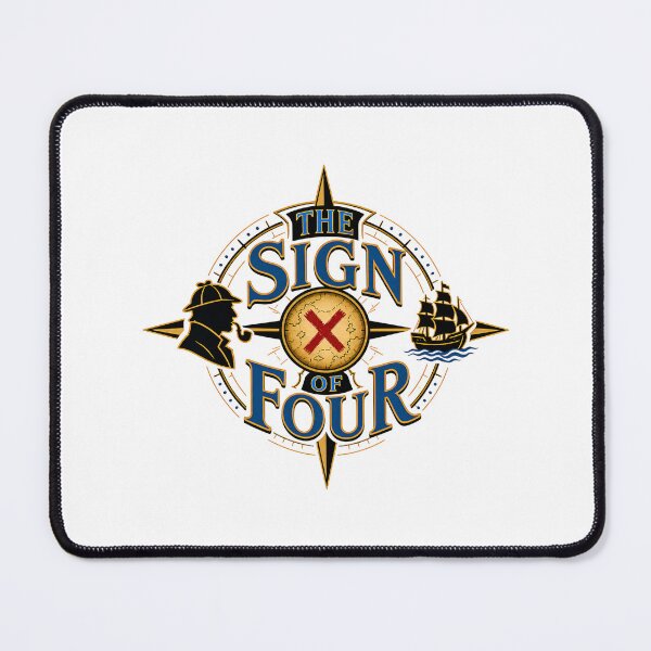 Item preview, The Sign of Four – Treasure Map Compass Crest designed and sold by Fenay Designs.