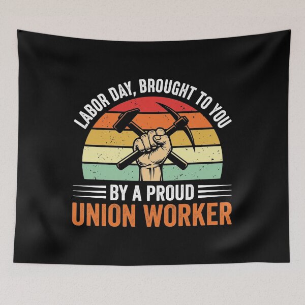 Item preview, Labor Day Proud Union Worker Vintage Retro Fist designed and sold by SiarheiYur.
