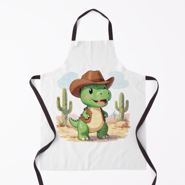 Item preview, Cute Baby T-Rex Cowboy watercolor designed and sold by WildArtIT.