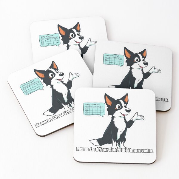 Item preview, Border Collie - Memorized Your Schedule Improved It - Funny Border Collie Gift designed and sold by pawdrops.