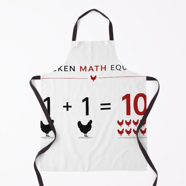 Item preview, Chicken Math Equation Funny Backyard Chicken Keeper Design designed and sold by PixelBlob.