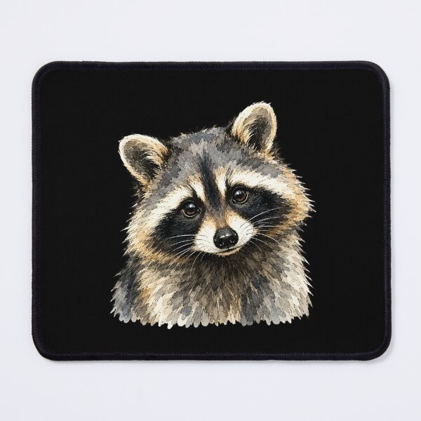 Item preview, Minimal Raccoon Watercolor | Hand Drawn Wildlife Illustration designed and sold by ColorSplash123.