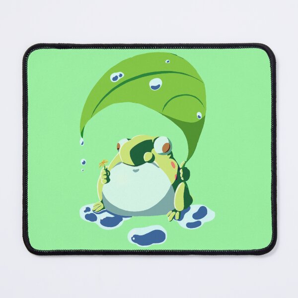 Item preview, Cute Frog with Leaf Umbrella T-Shirt | Whimsical Nature Graphic Tee | Kawaii Frog Shirt designed and sold by draw-in-routine.