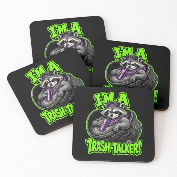 Item preview, I'm a Trash-Talker Funny Sarcastic Raccoon Trash Panda Pun designed and sold by Anyshca.
