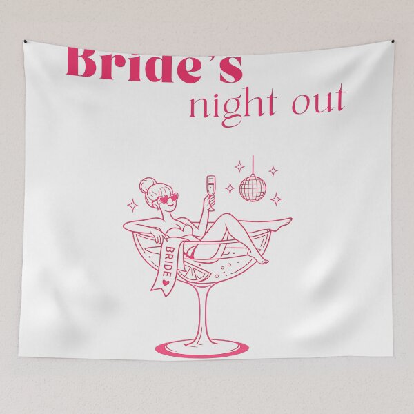 Item preview, Bride's Night Out Shirt designed and sold by Happy little designs.