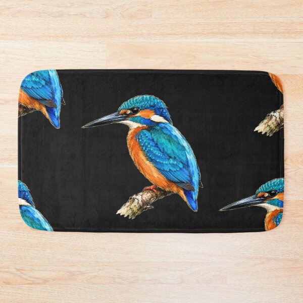 Item preview, Minimal Kingfisher Watercolor | Hand Drawn Bird Illustration designed and sold by ColorSplash123.