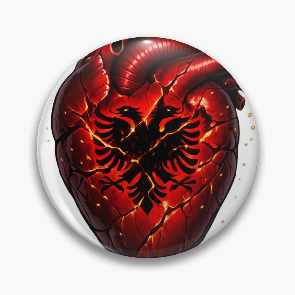 Item preview, Albanian Eagle Heart designed and sold by NorthPeak Studio.