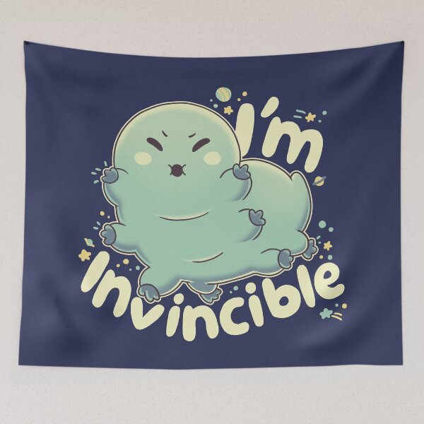 Item preview, I'm Invincible light ver, tardigrade, water bear, wildlife designed and sold by Geekydog.