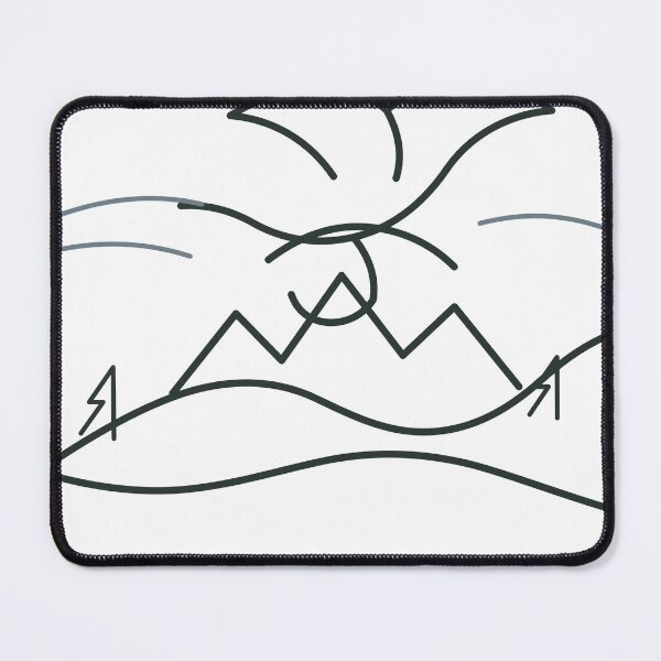 Item preview, Leave the Noise Below – Minimalist Bird and Mountain Line Art designed and sold by FlamoArt.