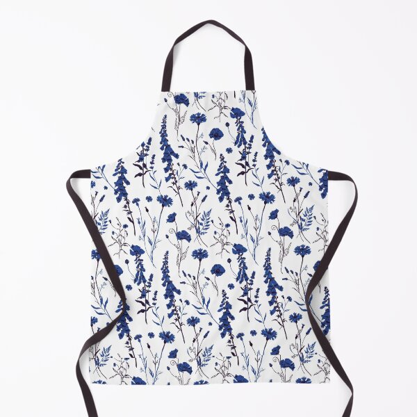 Item preview, Blue Wildflower Botanical Pattern designed and sold by NuvoraNest.