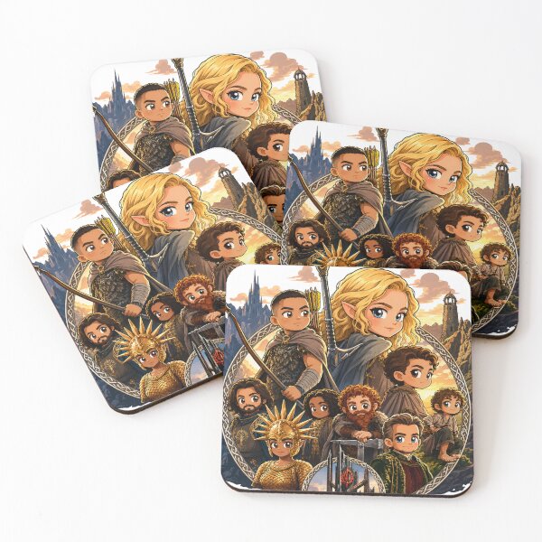 Item preview, Cute Fantasy Fellowship Chibi Cartoon | Funny Epic Adventure Parody Art designed and sold by OSAMA MO.
