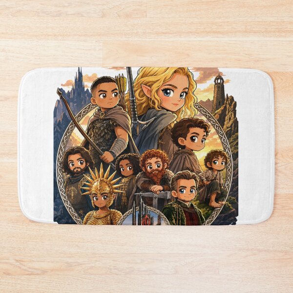 Item preview, Cute Fantasy Fellowship Chibi Cartoon | Funny Epic Adventure Parody Art designed and sold by OSAMA MO.