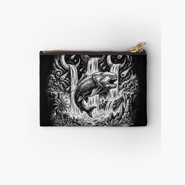 Item preview, Cosmic Waterfall Beast – Surreal Fish Art designed and sold by Dogandesighn.
