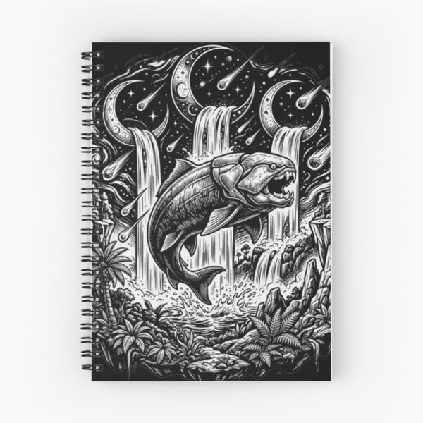 Item preview, Cosmic Waterfall Beast – Surreal Fish Art designed and sold by Dogandesighn.