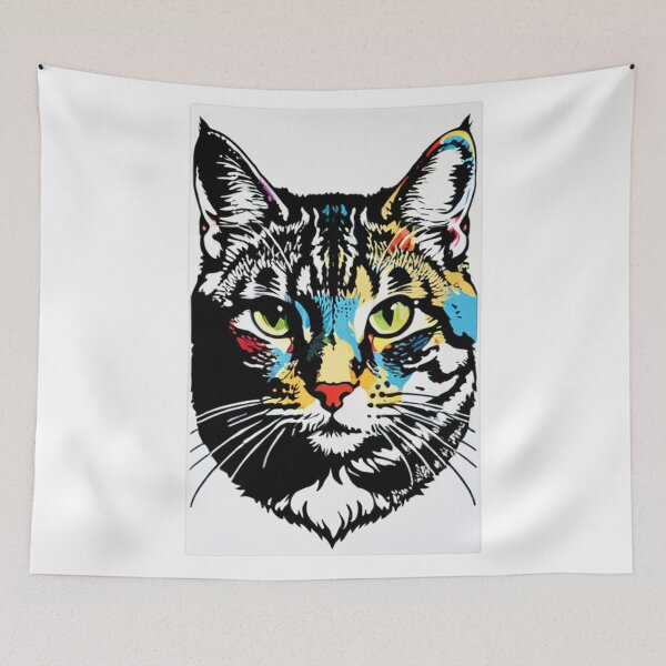 Item preview, Art - Pop Art Cat, Urban and Colorful Style designed and sold by World-Pets.