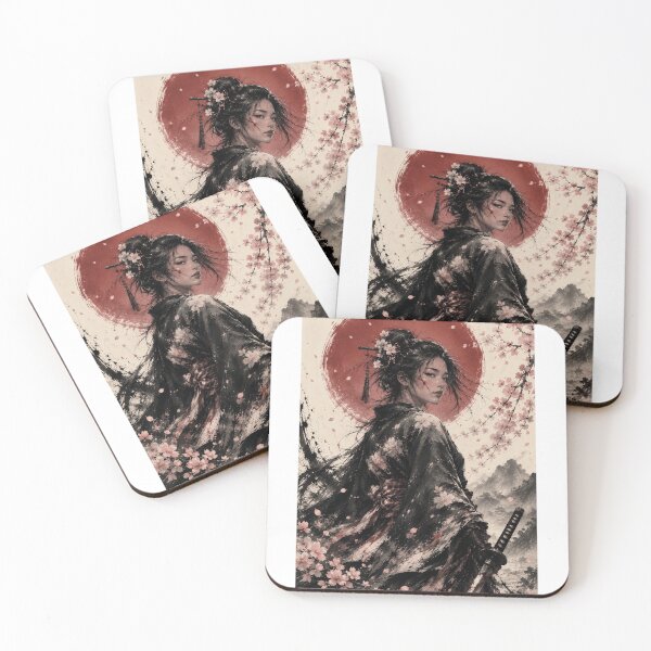 Item preview, Póster de una guerrera samurái designed and sold by ShenGha-design.