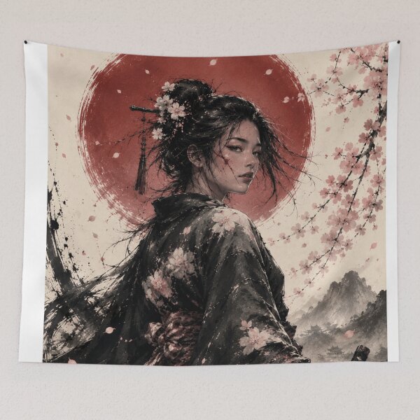 Item preview, Samurai woman warrior poster designed and sold by ShenGha-design.