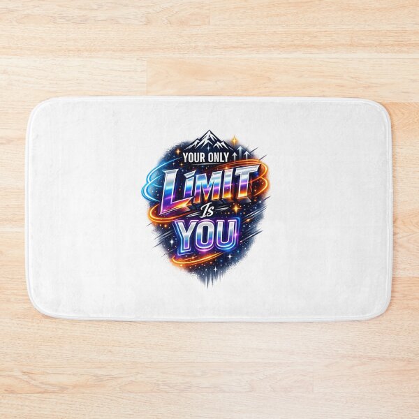 Item preview, Your Only Limit Is You Motivational Typography | Modern Inspirational Quote Design designed and sold by AnanthDesign.