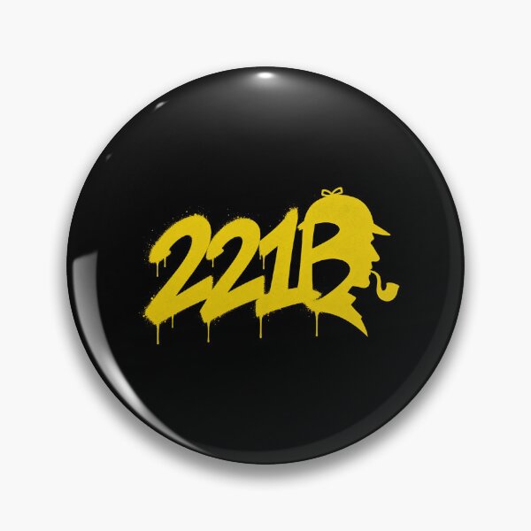Item preview, Sherlock Holmes – Yellow 221B Graffiti Mark designed and sold by Fenay Designs.