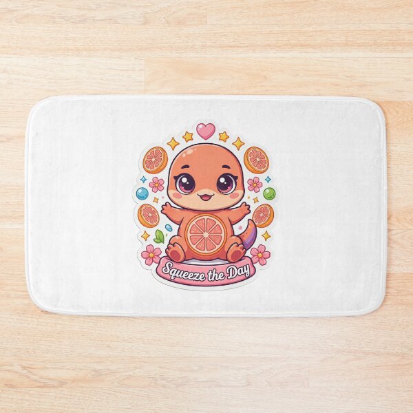 Item preview, Squeeze the Day Grapefruit Gecko Kawaii T-Shirt – Cute Citrus Gecko Sticker Gift for Reptile Lovers & Kawaii Animal Fans designed and sold by GemBob Creations.