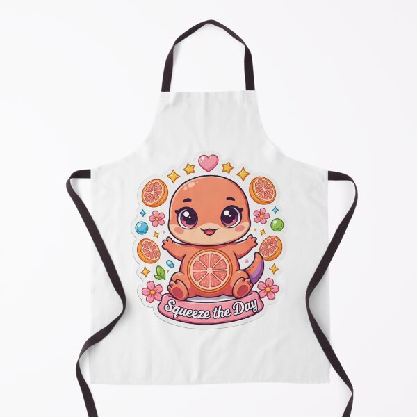 Item preview, Squeeze the Day Grapefruit Gecko Kawaii T-Shirt – Cute Citrus Gecko Sticker Gift for Reptile Lovers & Kawaii Animal Fans designed and sold by GemBob Creations.