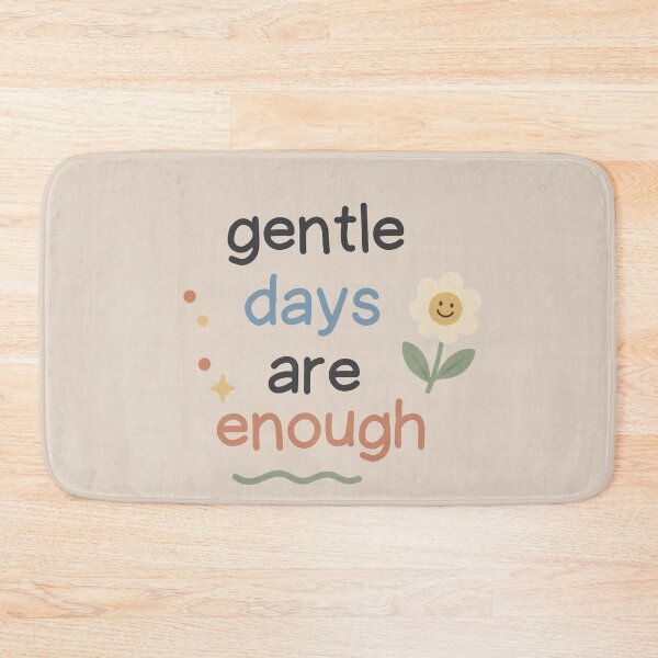 Item preview, Gentle Days Are Enough – Healing Lifestyle Affirmation Quote designed and sold by CosmicQuietLab.