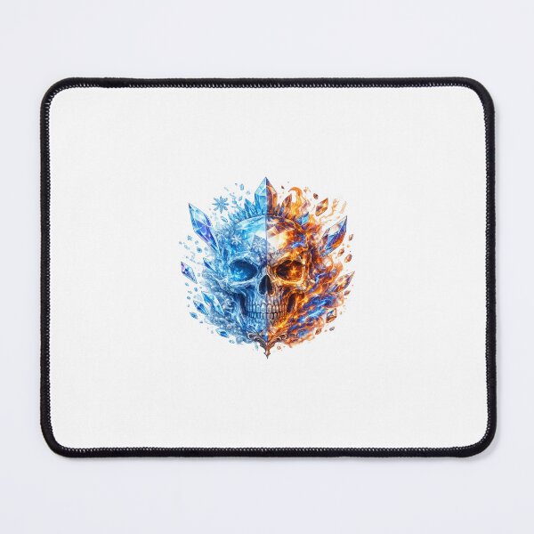 Item preview, Frost Flame Crystal Skull Fantasy Sticker designed and sold by blossomfun.