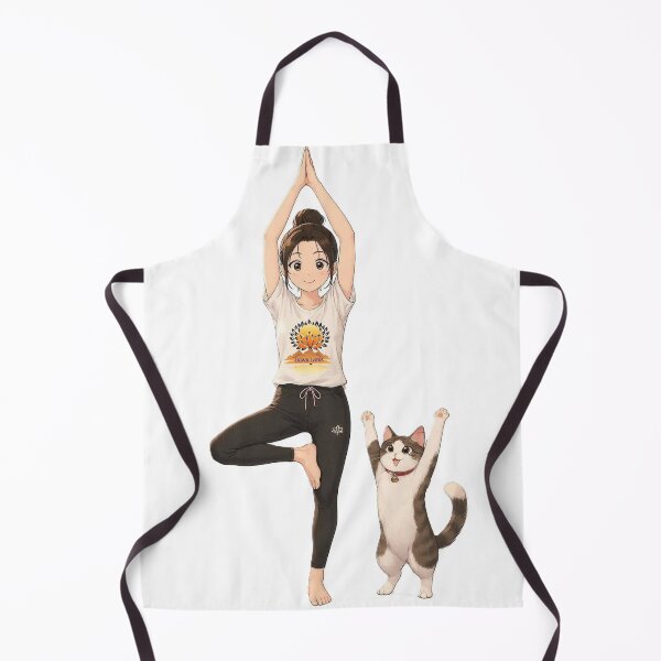 Item preview, Rooted Together – Vrikshasana & Curious Cat designed and sold by dawnlotus.