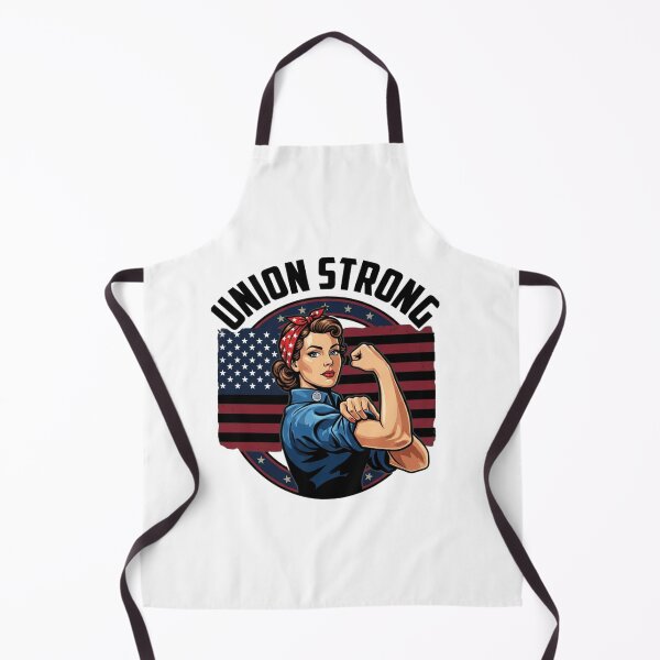 Item preview, Strong Woman Flexing Retro American Flag Art designed and sold by SiarheiYur.